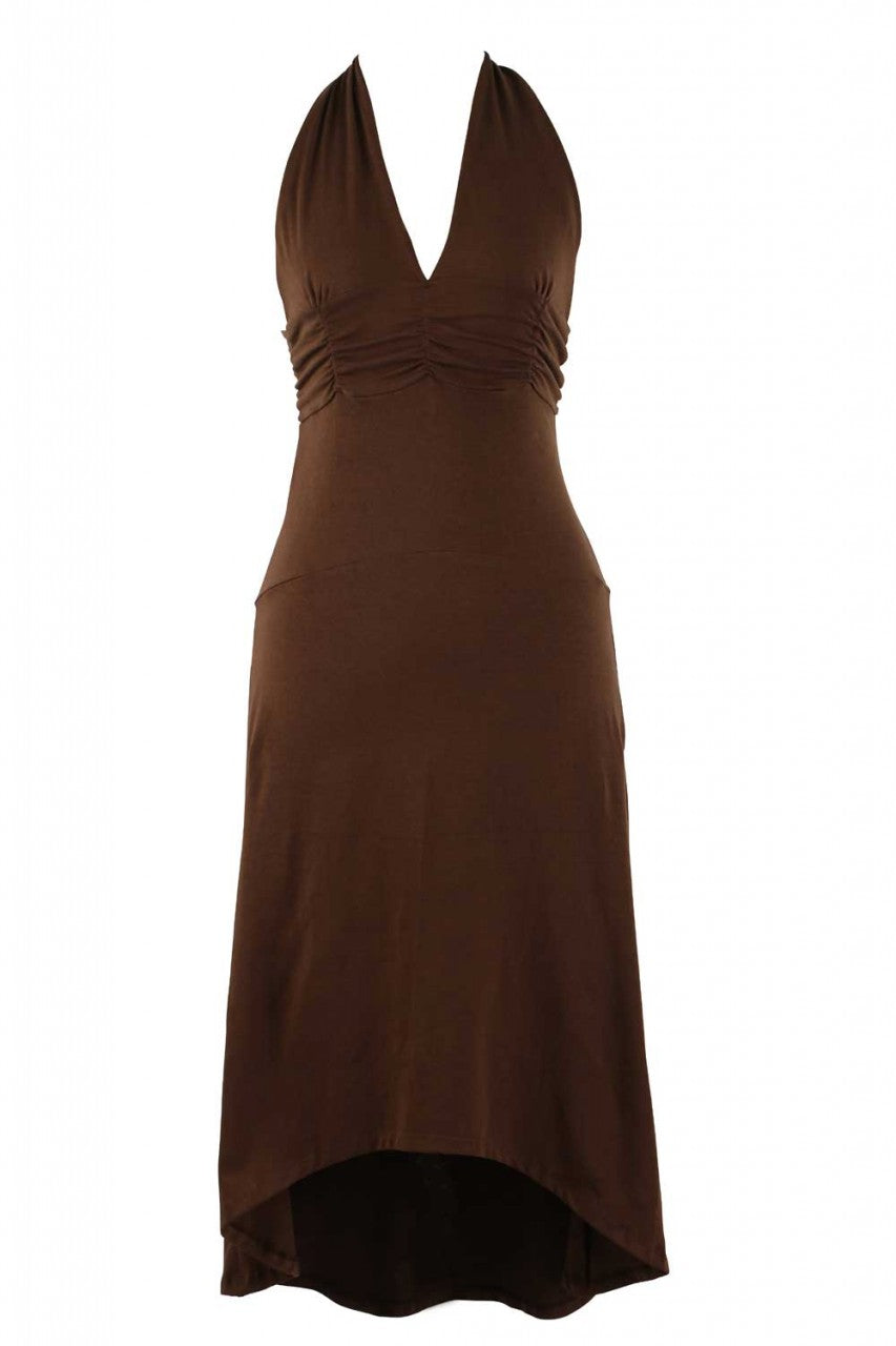 Halter Cotton Stretch Jana Dress