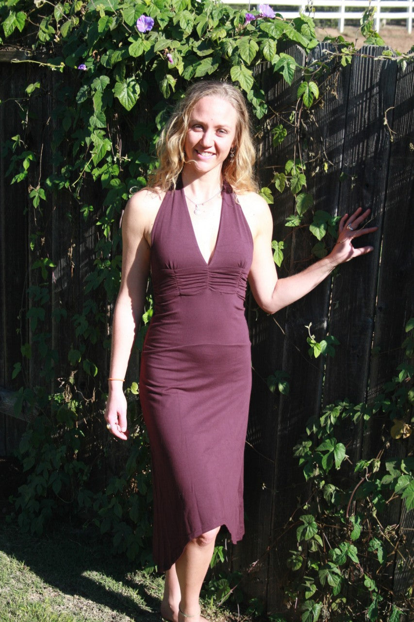 Halter Cotton Stretch Jana Dress