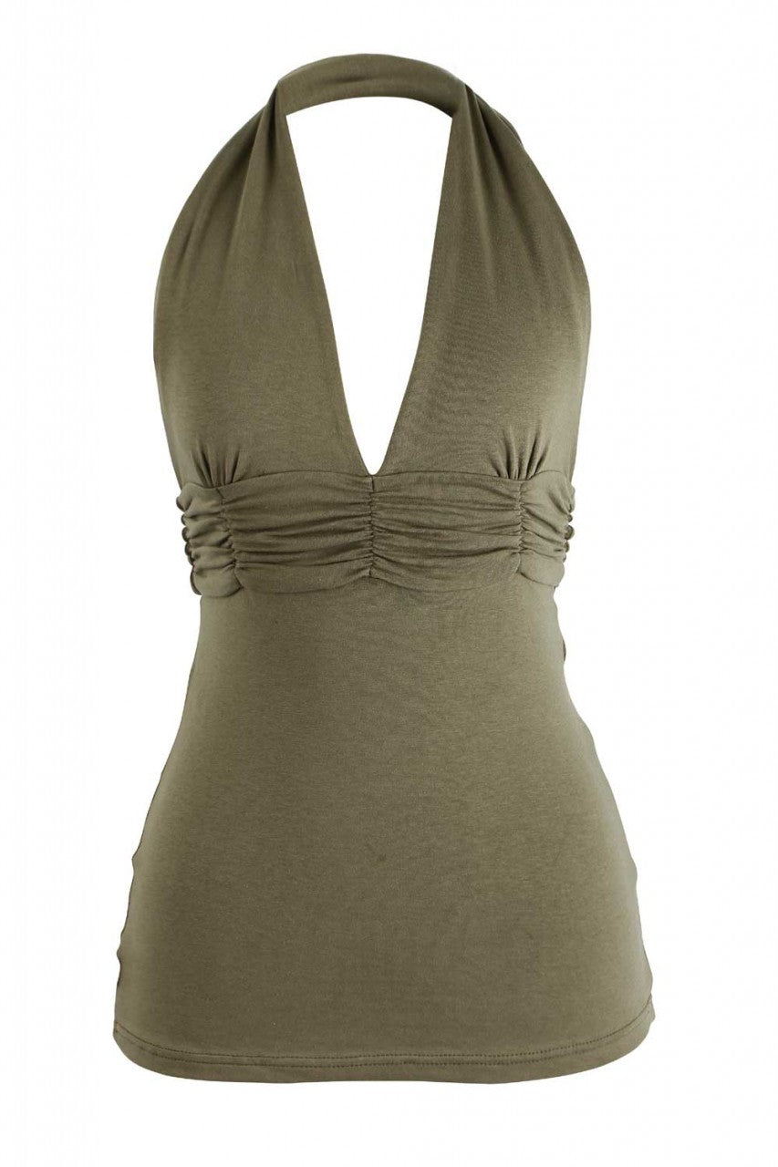 Halter Cotton Stretch We Top