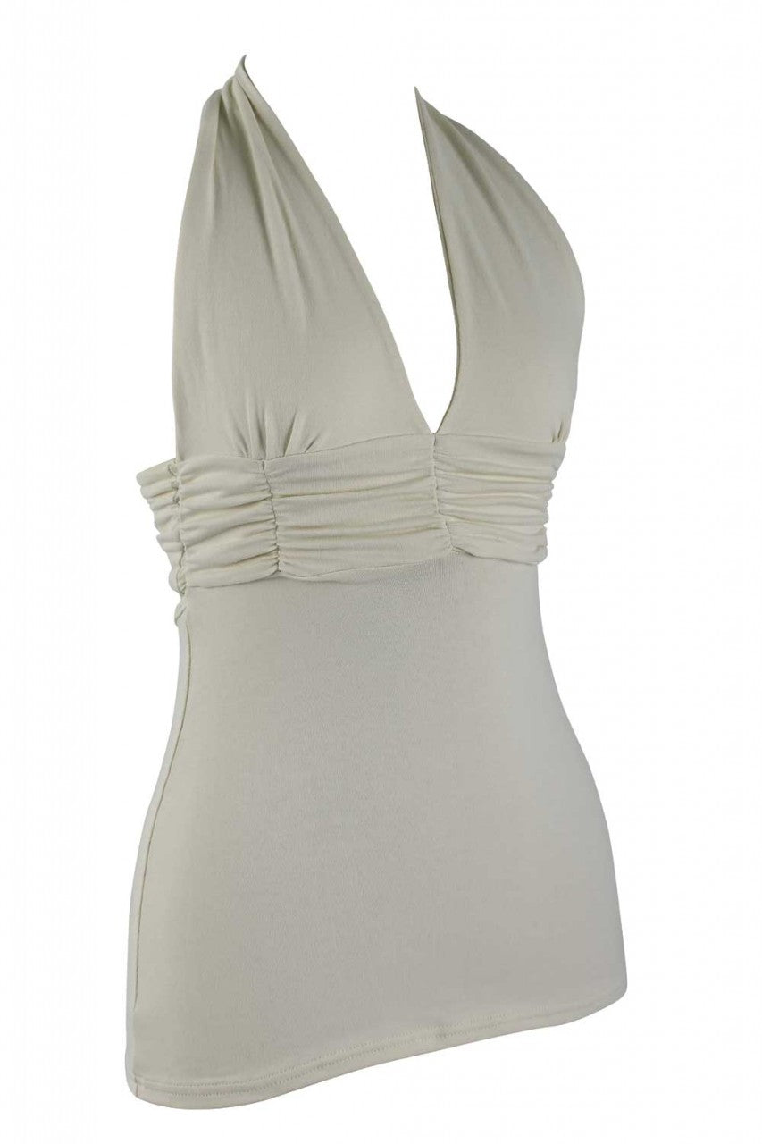 Halter Cotton Stretch We Top